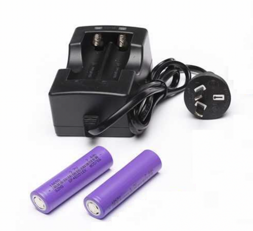 18650 Battery charger with 2 x 3.7V Batteries