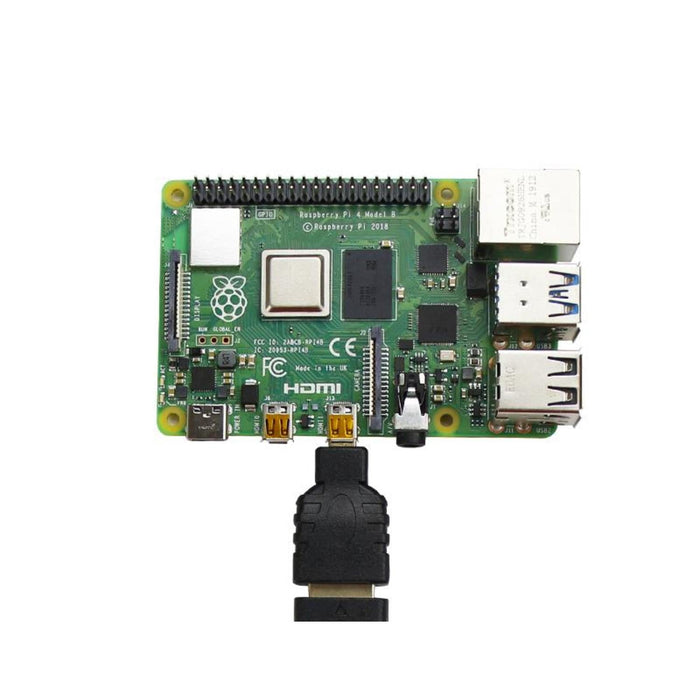 Micro-HDMI to HDMI adapter for Raspberry Pi 4B