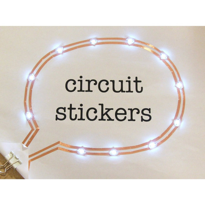 Circuit Stickers LED MegaPack (30 stickers) - White