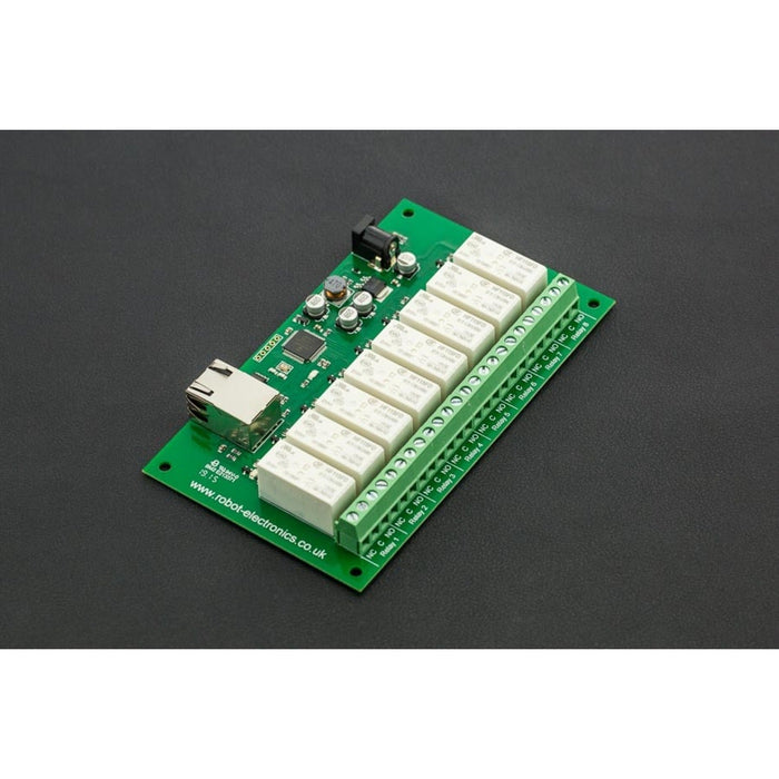 Ethernet Controlled 8 Channel Relay 16A