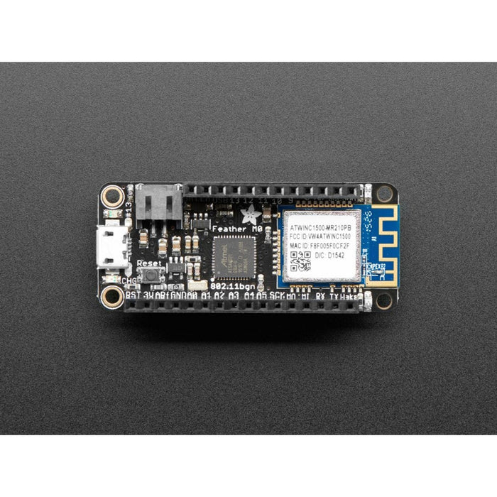 Assembled Adafruit Feather M0 WiFi with Stacking Headers