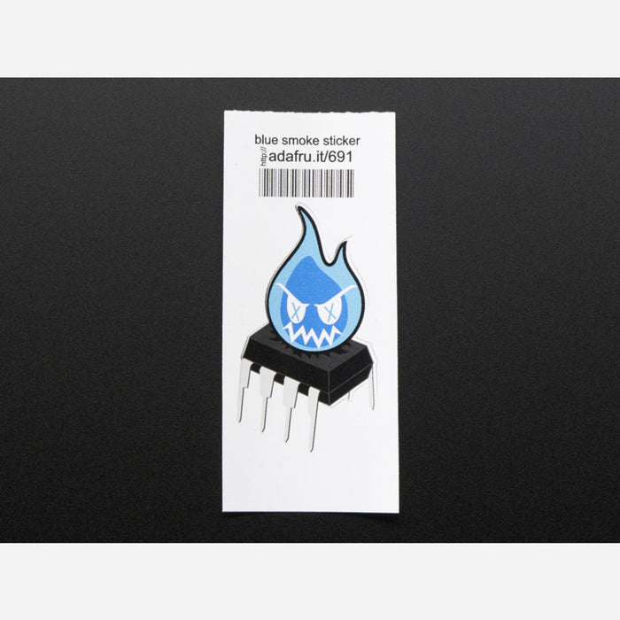 Sparky the Magic Blue Smoke Monster - Sticker!