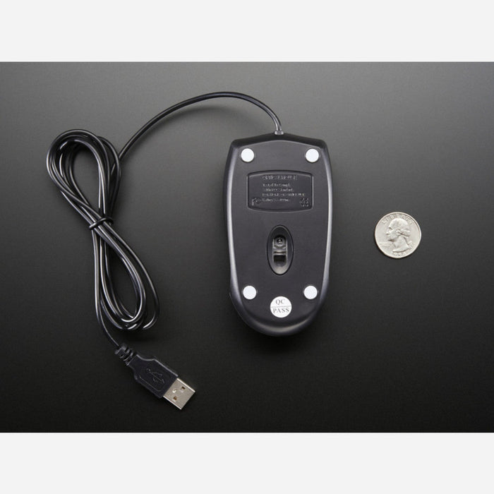 USB Wired Mouse - Two Buttons plus Wheel