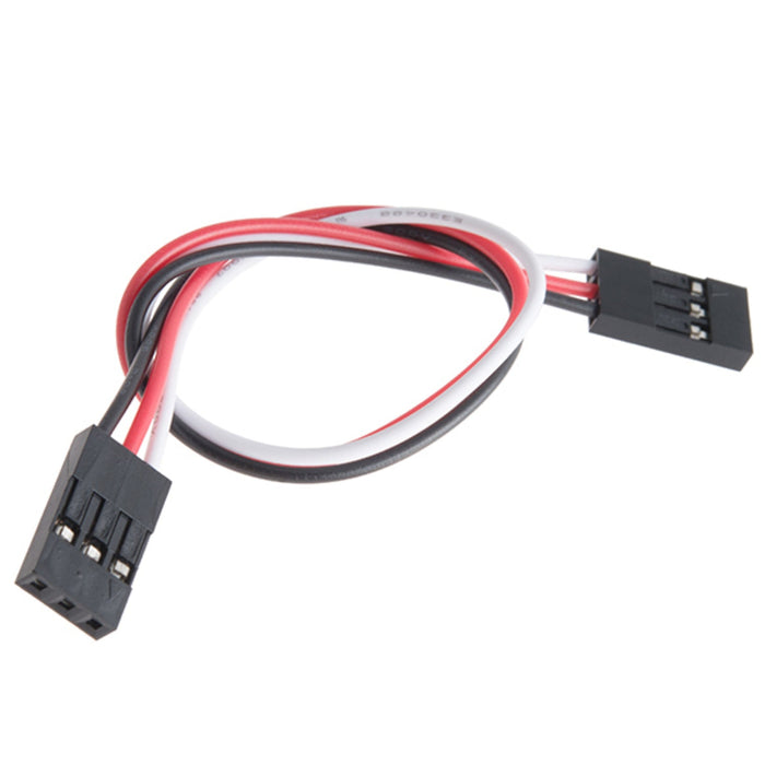 Jumper Wire - 0.1, 3-pin, 6 (Black, Red, White)
