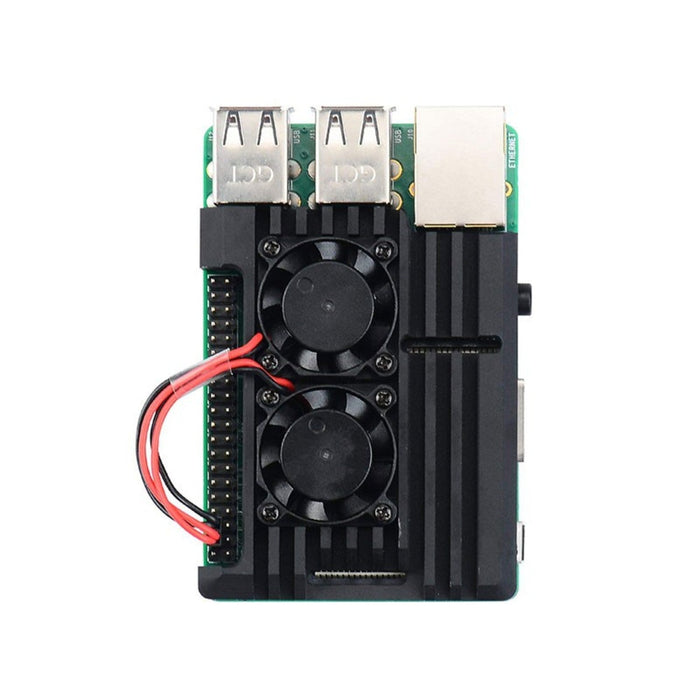 Armour Case with Dual Cooling Fan for Raspberry Pi 3B/3B+
