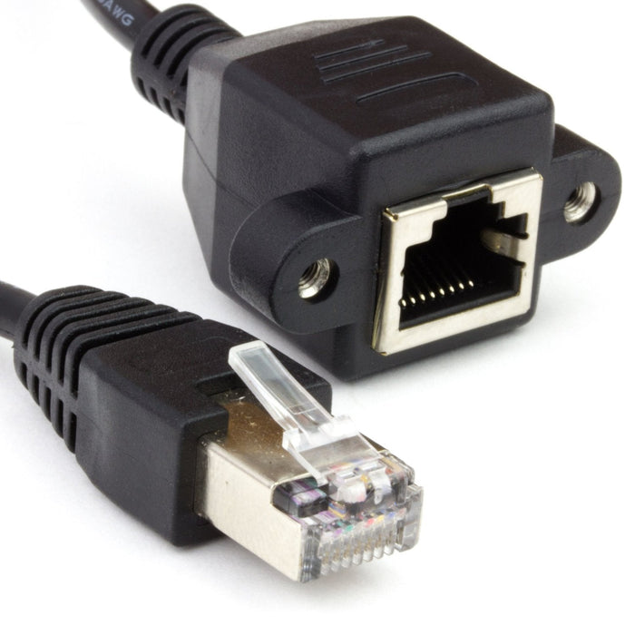 Panel Mount Extension Cables (50cm) - USB micro-B to micro-B