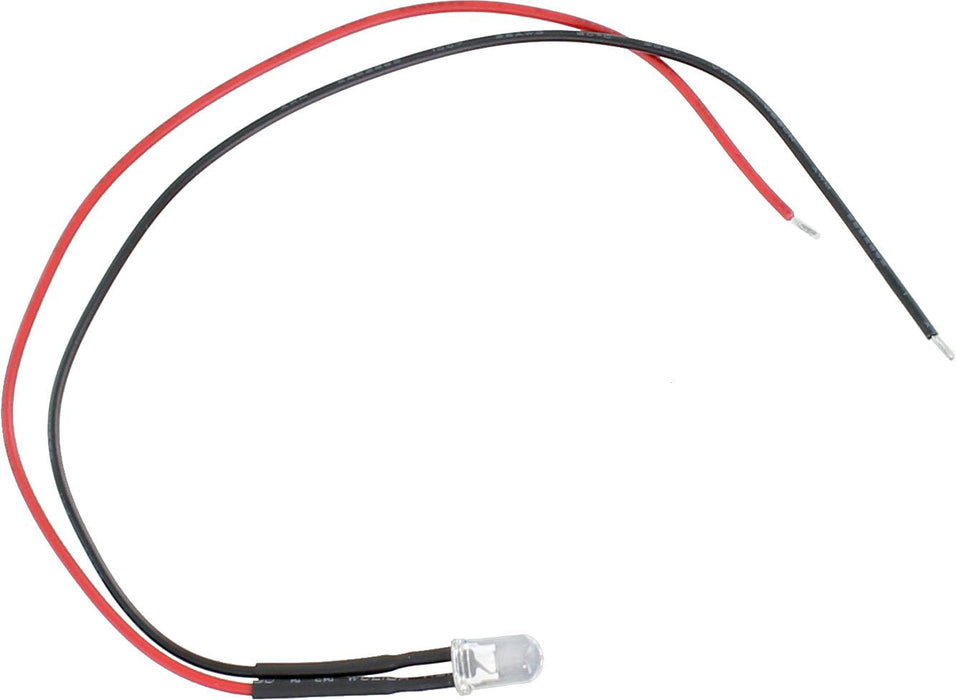 Prewired 5mm 3-12V LEDs with 20cm cable Warm White