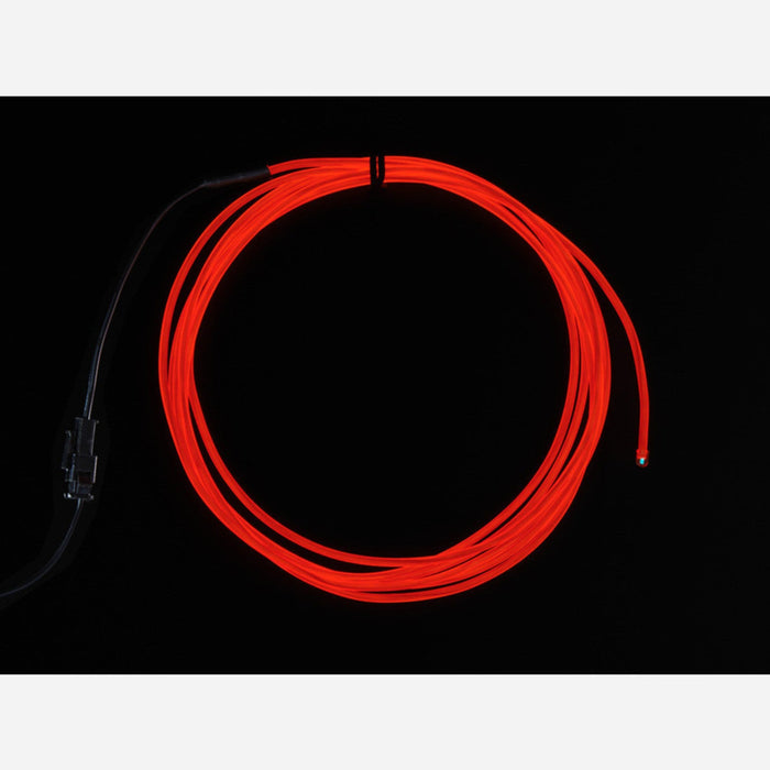 High Brightness Red Electroluminescent (EL) Wire - 2.5 meters [High brightness, long life]