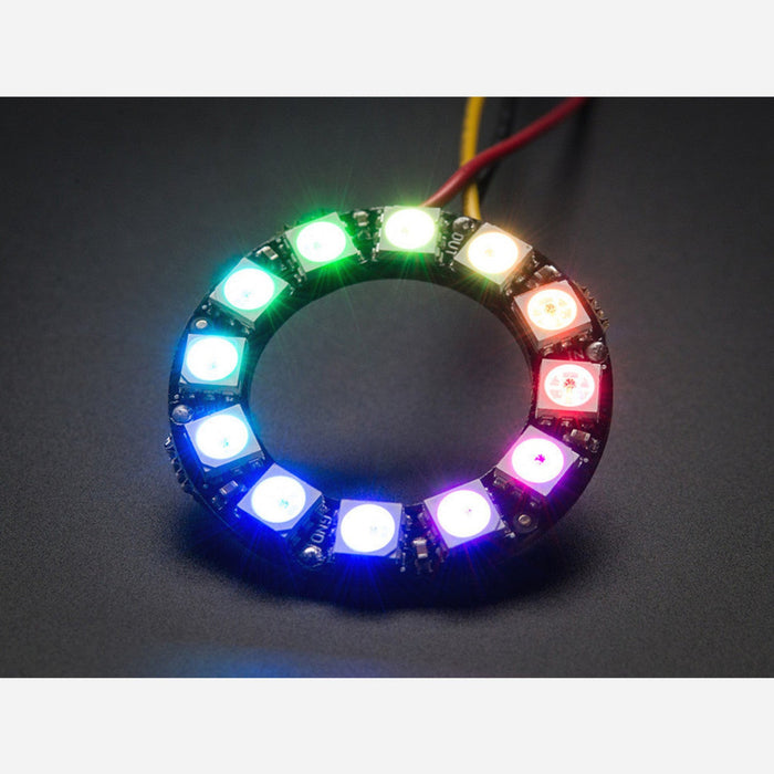 Adafruit NeoPixel Ring - RGB LED w/ Integrated Drivers - 12 pixel
