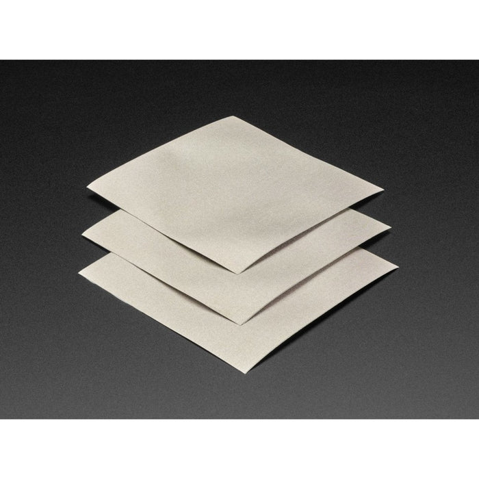Nylon Fabric Squares with Conductive Adhesive - 10cm x 10cm - 3 pack