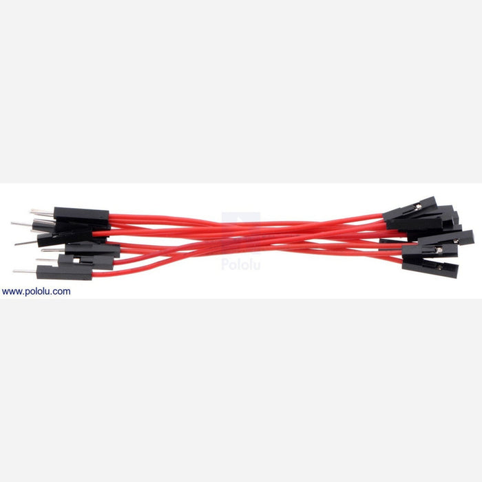 Premium Jumper Wire 10-Pack M-F 3 Red