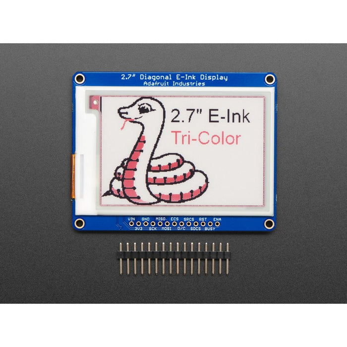 Adafruit 2.7 Tri-Color eInk / ePaper Display with SRAM - Red Black White