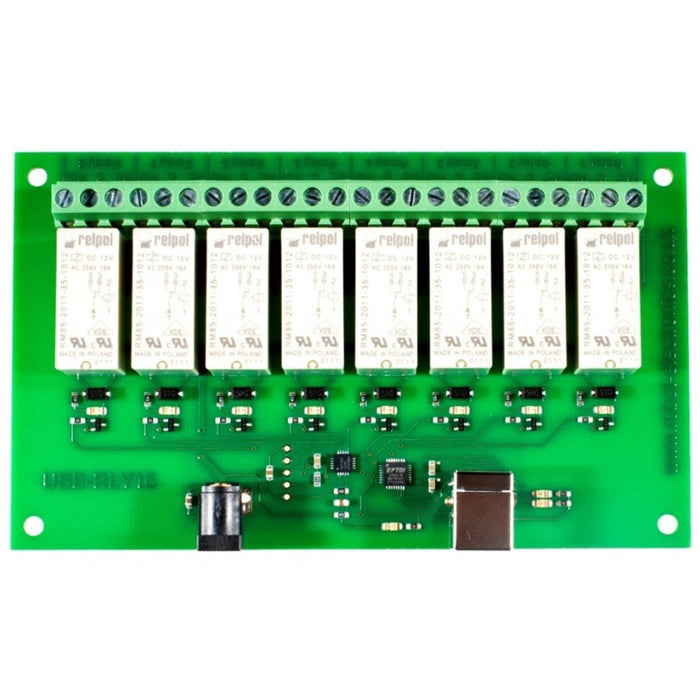 USB - RLY 16 16Amp, 8 Channel Relay Module