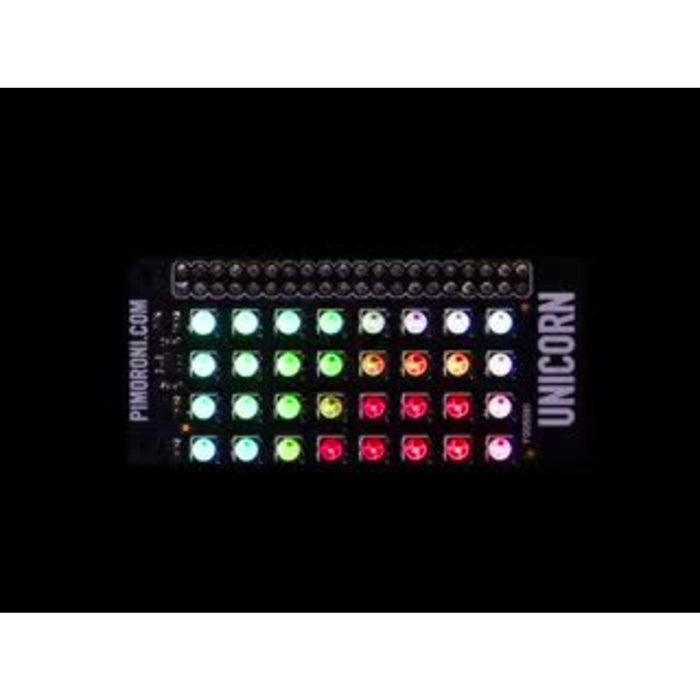 Pimoroni Unicorn pHAT - 4x8 RGB LED Shield for Raspberry Pi