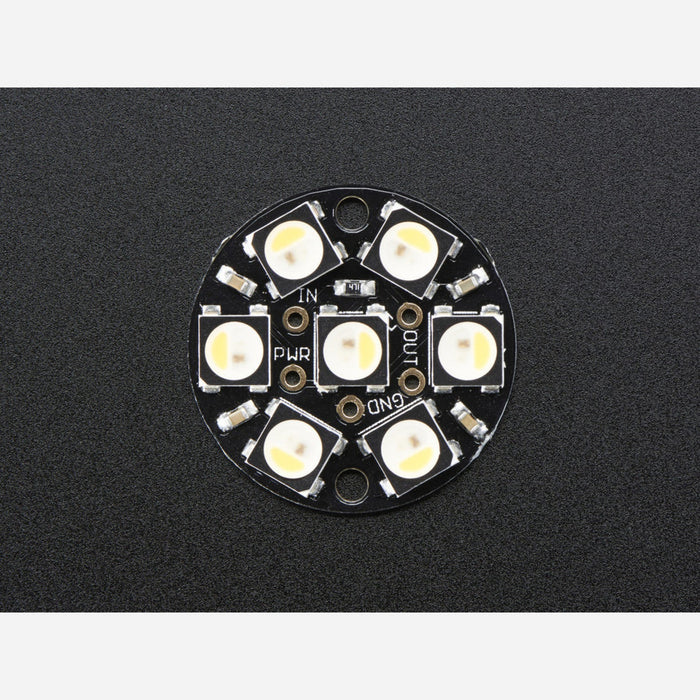 NeoPixel Jewel - 7 x 5050 RGBW LED w/ Integrated Drivers - Warm White - ~3000K