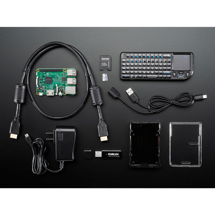 Raspberry Pi Media Center Kit - for Pi 2 or Pi 3 - Includes Pi 3