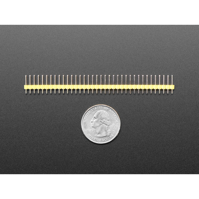 Break-away 0.1 36-pin strip male header - Yellow - 10 pack