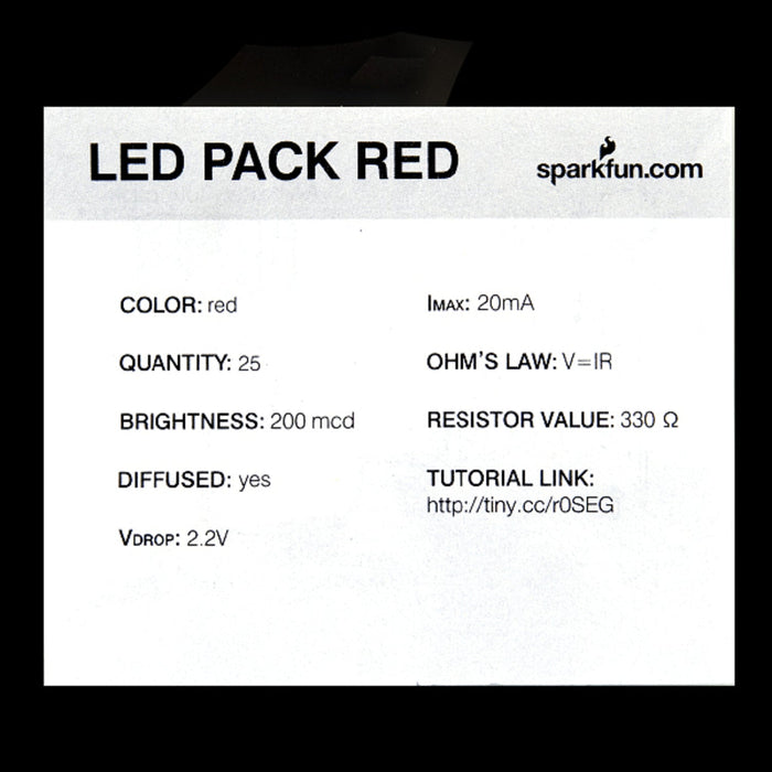 LED - Basic Red 5mm (25 pack)