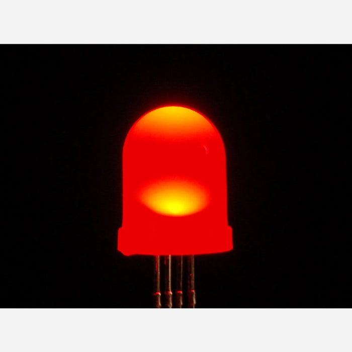 Diffused RGB (tri-color) 10mm LED (10 pack) [Common Anode]