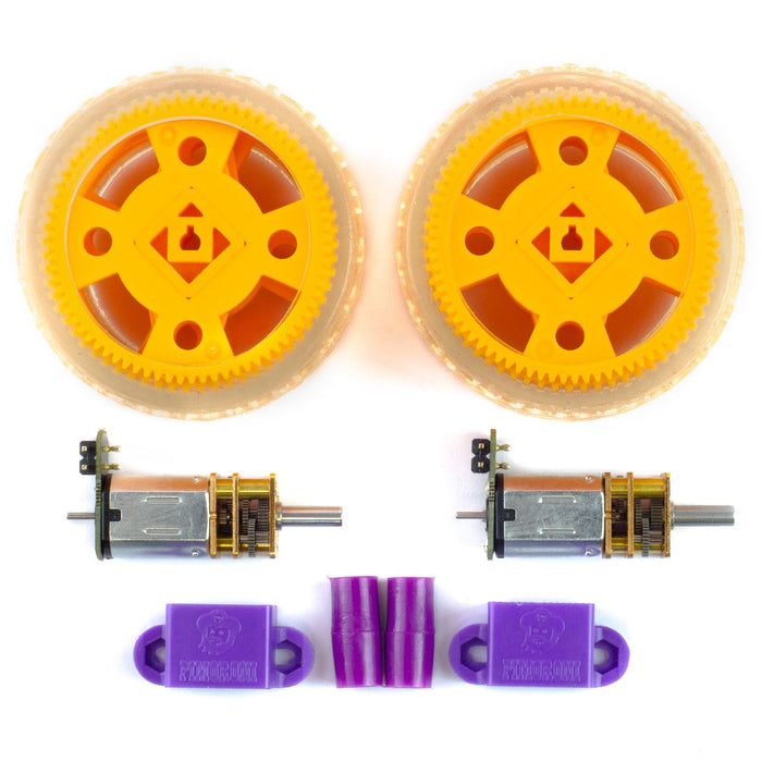 Maker Essentials - Micro-motors  Grippy Wheels