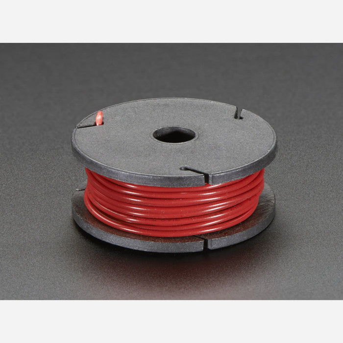 Stranded-Core Wire Spool - 25ft - 22AWG - Red