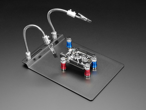 Metal Rework Station Stand with Two Clips and Four PCB Holders