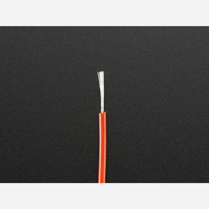 Silicone Cover Stranded-Core Wire - 2m 26AWG Red