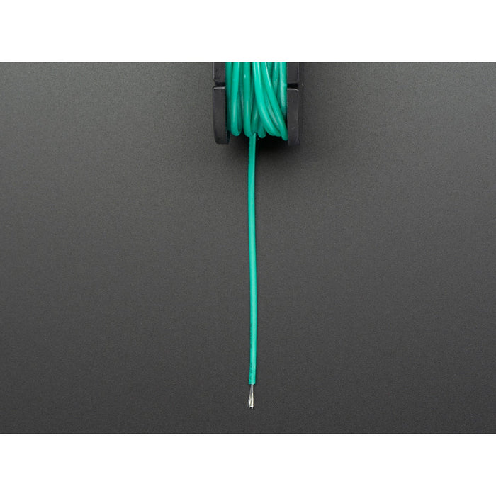 Silicone Cover Stranded-Core Wire - 25ft 26AWG - Green