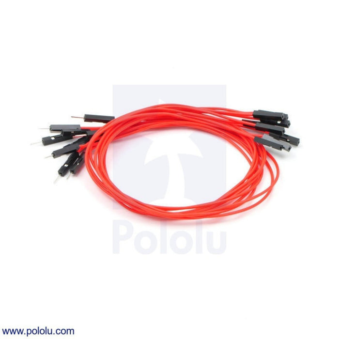Premium Jumper Wire 10-Pack M-F 12 Red