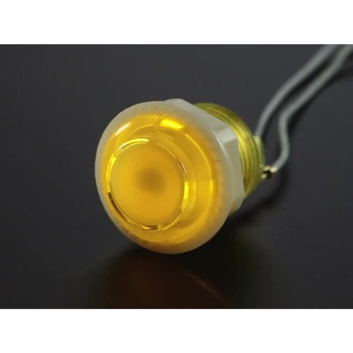 Arcade Button with LED - 30mm Translucent Red