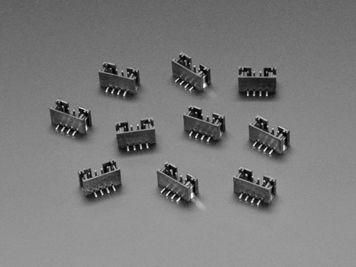 JST PH 2mm 4-pin Vertical Connector (10-pack) - STEMMA