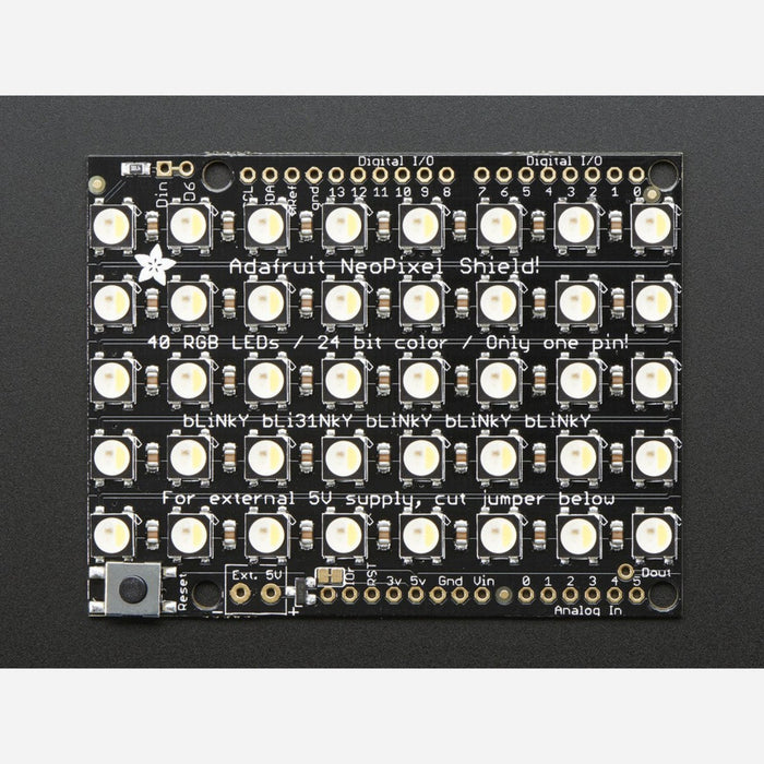 Adafruit NeoPixel Shield - 40 RGBW - Natural White - ~4500K