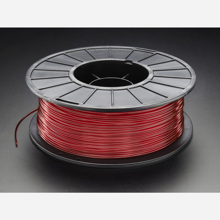 PLA Filament for 3D Printers - 1.75mm Diameter [Ruby Red Translucent - 1KG]