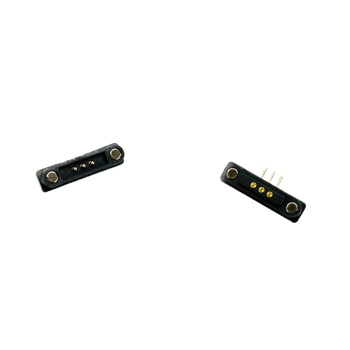 Magnetic Pogo Pin Connector 3 Pin Right Angle Pair