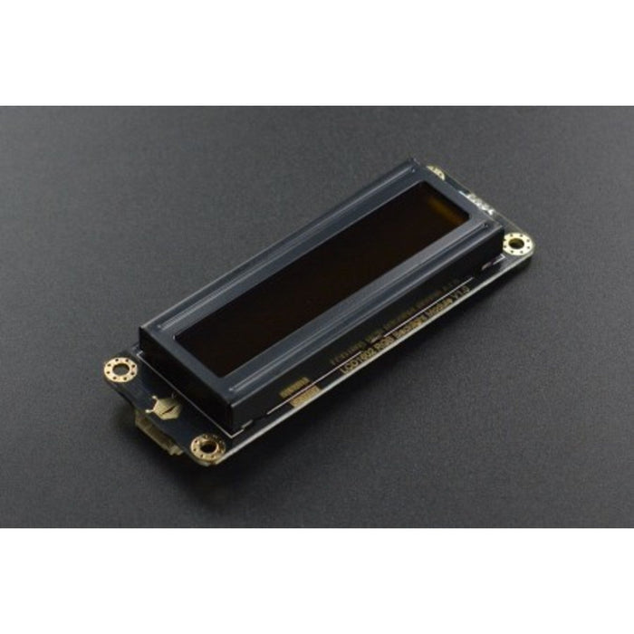 Gravity: I2C 16x2 Arduino LCD with RGB Font Display (Black)