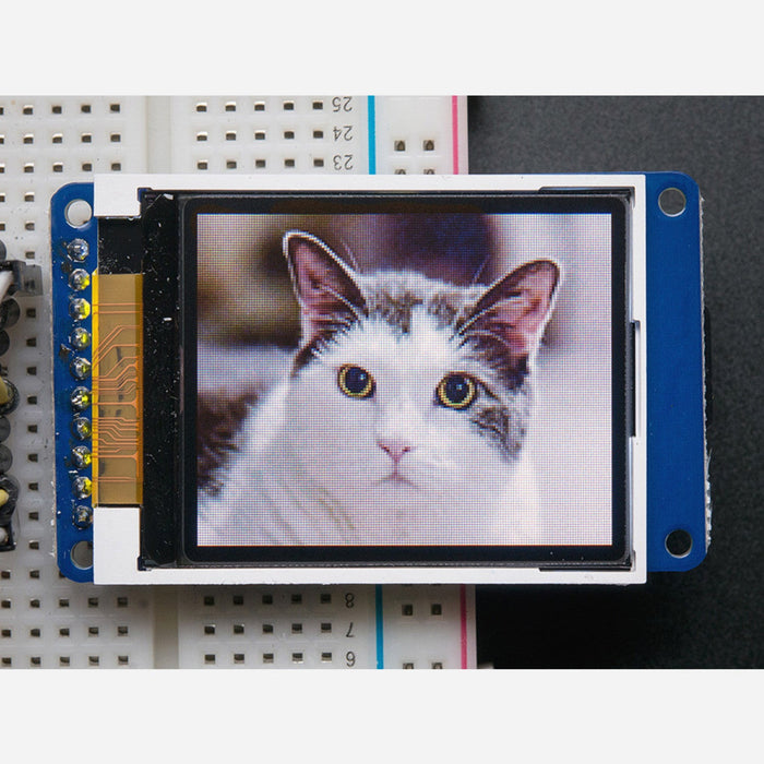 1.8 Color TFT LCD display with MicroSD Card Breakout [ST7735R]