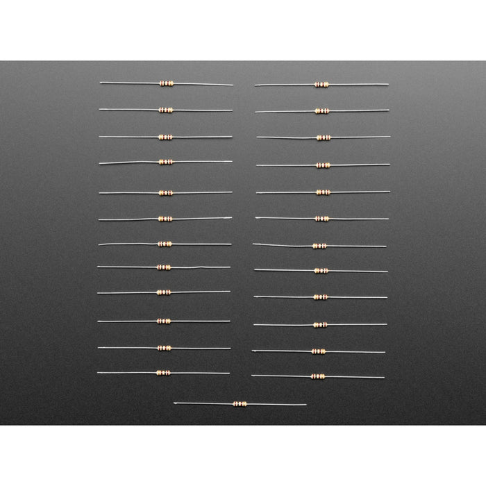 Through-Hole Resistors - 100 ohm 5% 1/4W - Pack of 25