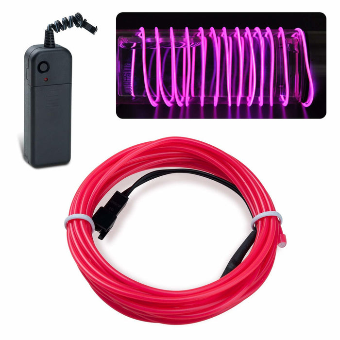EL Wire - Pink 5m With Inverter