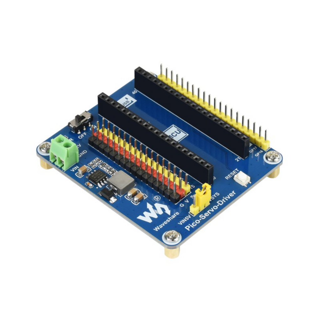 Hat Pico Servo Driver para Pico W - México Hat Pico Servo Driver para Pico W - México