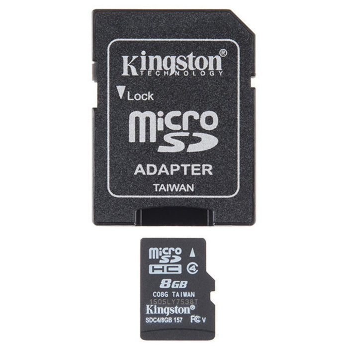 MicroSD Card with Adapter - 8GB