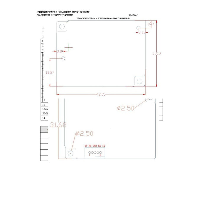 Particle Sensor 2.5PM and 10PM - SDS021