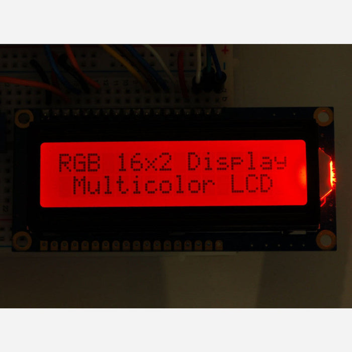 RGB backlight positive LCD 16x2 + extras [black on RGB]