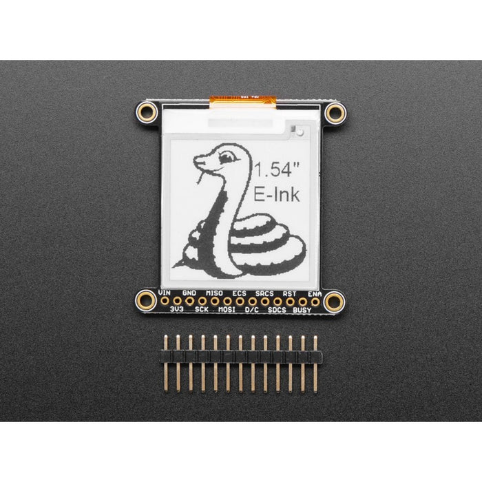 Adafruit 1.54 Monochrome eInk / ePaper Display with SRAM - 200x200 Monochrome