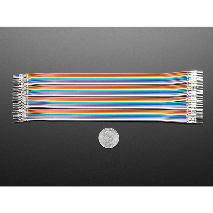 Premium Male/Male Raw Jumper Wires - 40 x 6 (150mm)