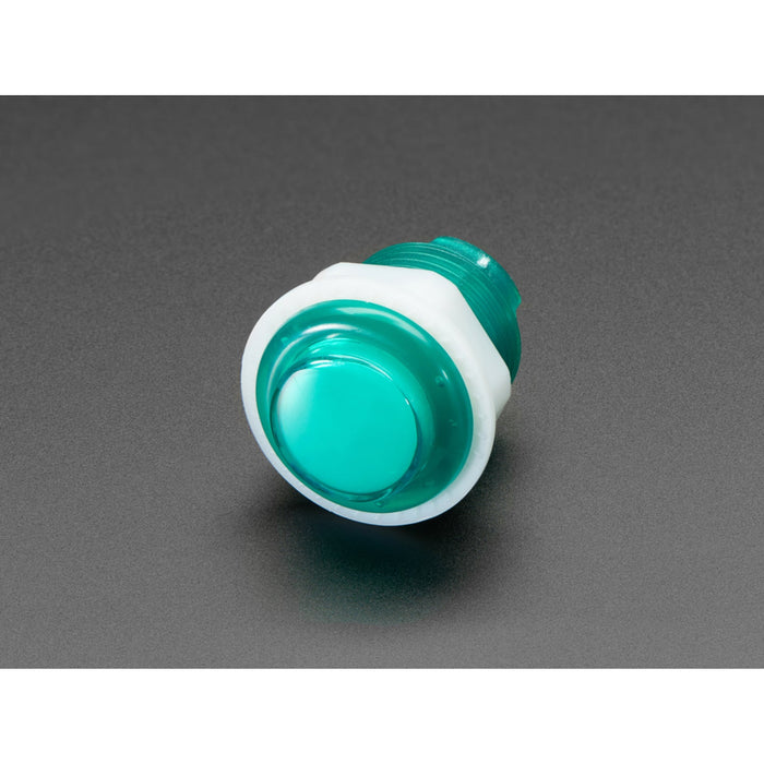 Mini LED Arcade Button - 24mm Green