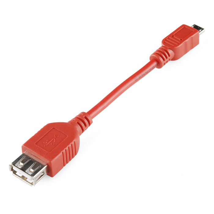 USB OTG Cable - Female A to Micro A - 4