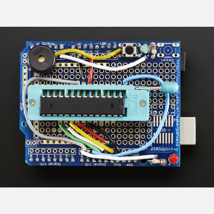 Standalone AVR ISP Programmer Shield Kit - includes blank chip!