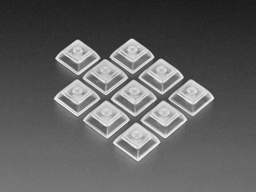 Clear DSA Keycaps for MX Compatible Switches - 10 pack