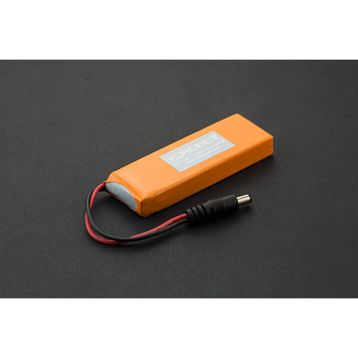 7.4V Lipo 2500mAh Battery (Arduino Power Jack)