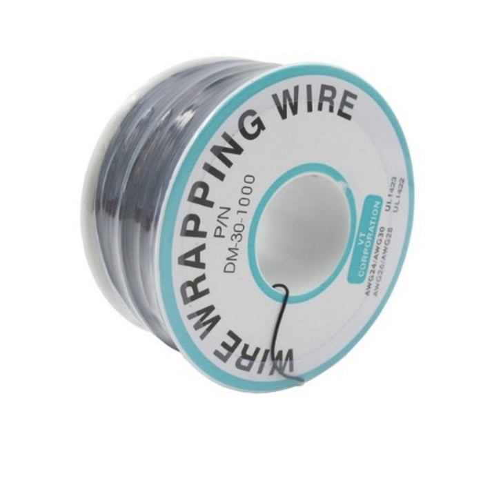 Black Wire Wrap Wire on Spool 250m 30AWG